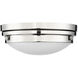 Lucerne 2 Light 13.25 inch Polished Nickel Flush Mount Ceiling Light, Essentials