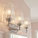 Garnet 3 Light 24 inch Polished Nickel Bathroom Vanity Light Wall Light