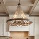 Mallory 5 Light 30 inch Fossil Stone Pendant Ceiling Light