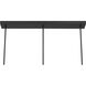 Hillbourne Linear Chandelier Ceiling Light in Matte Black