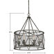 Arbor 6 Light 23 inch Smoke Pendant Ceiling Light