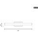 Colt LED 30 inch Matte Black Vanity Light Wall Light