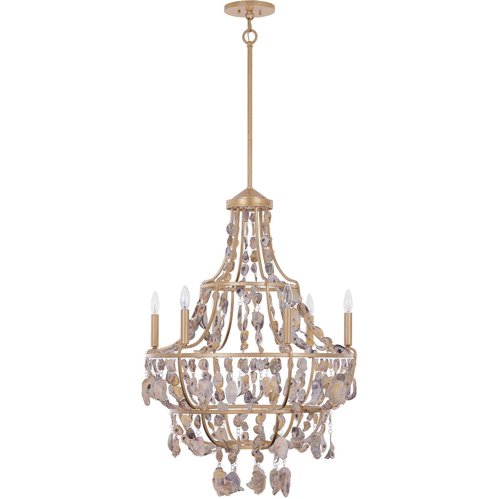Leanne 6 Light 38.75 inch Chandon Chandelier Ceiling Light