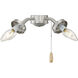 Fitter 4 Light Incandescent Satin Nickel Fan Light Kit