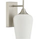 Octave 1 Light Satin Nickel Wall Sconce Wall Light, Essentials