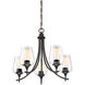 Octave 5 Light 23 inch English Bronze Chandelier Ceiling Light, Essentials