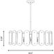 Antolini 5 Light 28.5 inch Warm Brass Pendant Ceiling Light