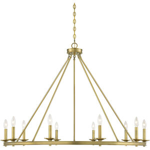 Middleton 10 Light 45 inch Warm Brass Chandelier Ceiling Light, Essentials
