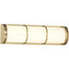 Harper LED 16 inch Warm Brass Bathroom Vanity Light Wall Light