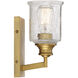 Hampton 1 Light 4.75 inch Warm Brass Vanity Light Wall Light