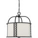 Rockford 3 Light 18 inch Matte Black Pendant Ceiling Light, Essentials