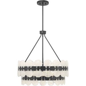 Bancroft 5 Light 24 inch Matte Black Chandelier Ceiling Light