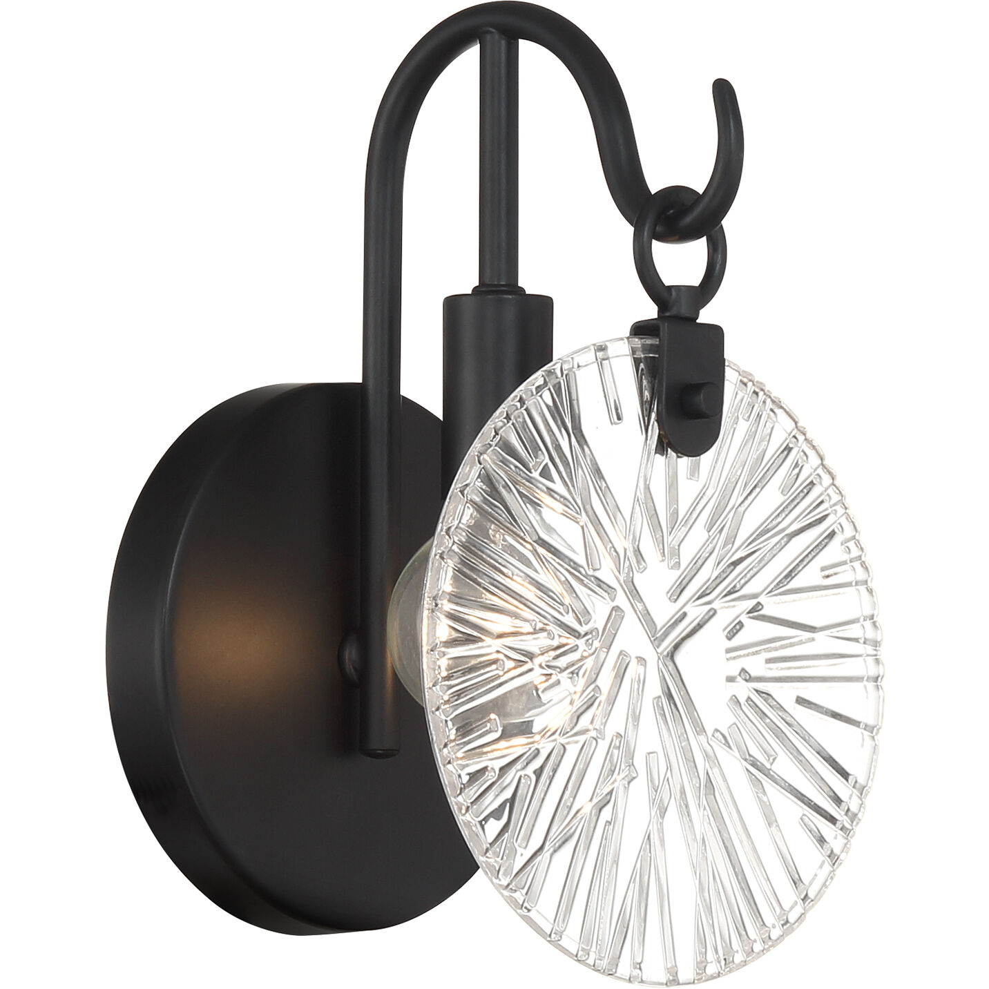 Addison 1 Light 5.75 inch Black Bathroom Vanity Light Wall Light