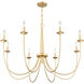 Stonecrest 8 Light 42 inch French Gold Chandelier Ceiling Light