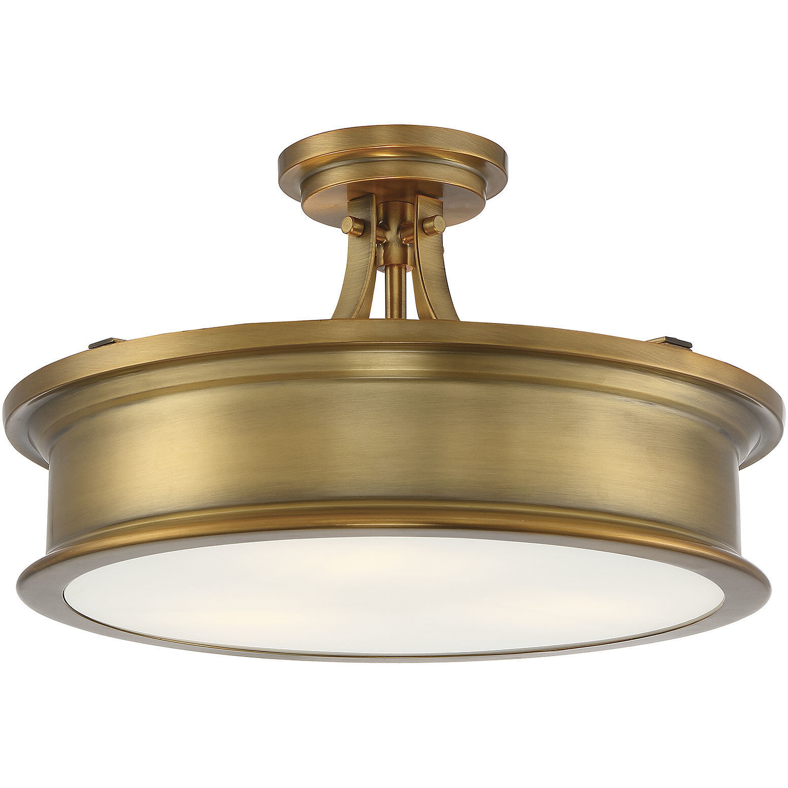Antique brass semi flush ceiling light cheap