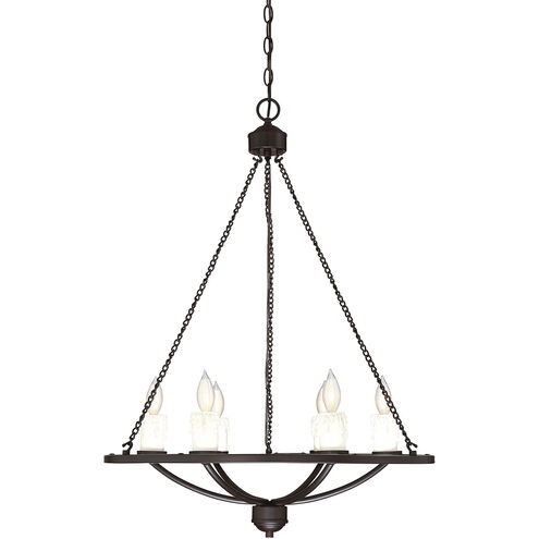 Hampshire 6 Light 26 inch English Bronze Chandelier Ceiling Light