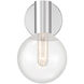 Wright 1 Light 5.75 inch Polished Chrome Wall Sconce Wall Light