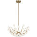 Flores 4 Light 20 inch Noble Brass Chandelier Ceiling Light