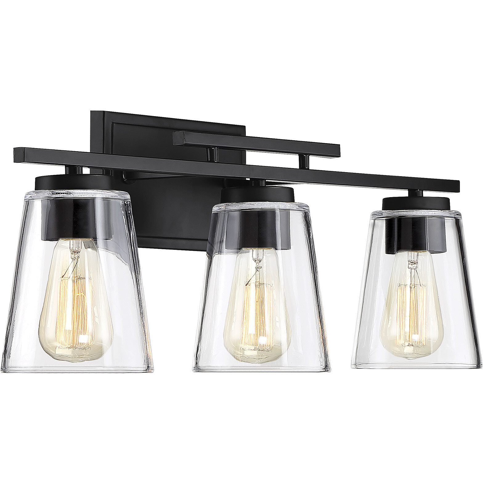 Calhoun 3 Light 24 inch Black Bathroom Vanity Light Wall Light, Essentials