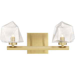Castello LED 15 inch Warm Brass Bathroom Vanity Light Wall Light