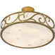 Halstead 6 Light 20.25 inch Antique Patina Semi-Flush Ceiling Light
