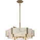 Orleans 6 Light 24.28 inch Distressed Gold Pendant Ceiling Light