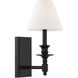 Washburn 1 Light 6.9 inch Classic Bronze Wall Sconce Wall Light, Essentials