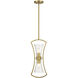 Bennington 2 Light 8.75 inch Warm Brass Pendant Ceiling Light