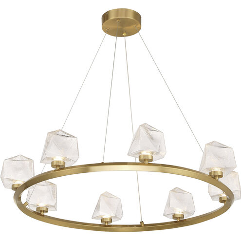 Castello LED 33.63 inch Warm Brass Chandelier Ceiling Light