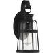 Quinton 1 Light 13.25 inch Matte Black Outdoor Wall Lantern, Lighting One