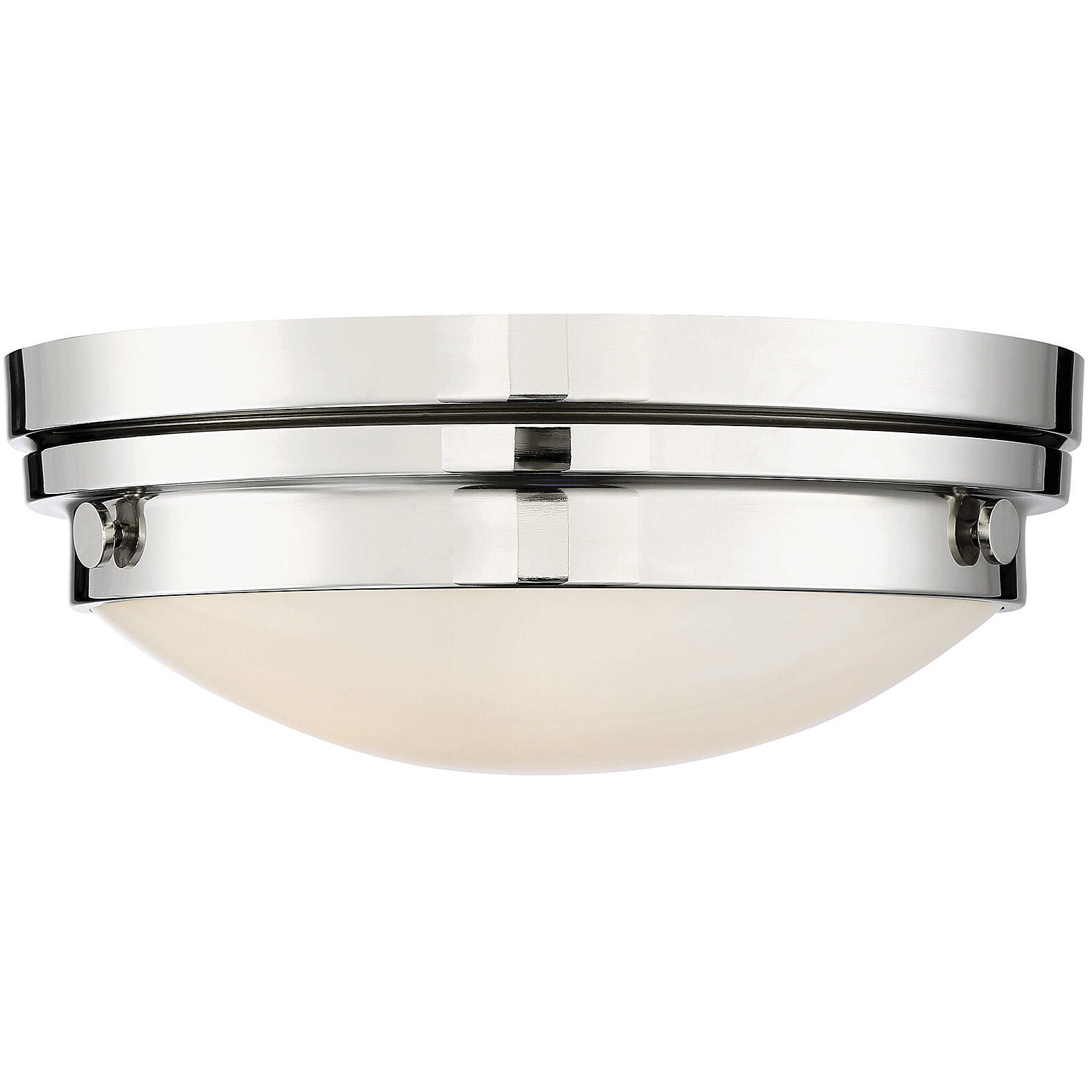 Savoy House 6 3350 14 109 Lucerne 2 Light 13.25 inch Polished Nickel Flush Mount Ceiling Light Essentials