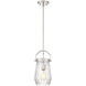 St. Clare 1 Light 7 inch Polished Nickel Mini Pendant Ceiling Light