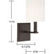 Waverly 1 Light 5 inch English Bronze Wall Sconce Wall Light