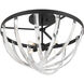 Jennings 4 Light 24 inch Matte Black Semi-Flush Ceiling Light