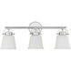 Kaden 3 Light 26 inch Polished Chrome Bathroom Vanity Light Wall Light, Essentials