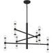 Kingsburg 12 Light 32 inch Matte Black Chandelier Ceiling Light, Lighting One (Open)