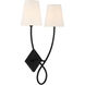 Barclay 2 Light 15.5 inch Matte Black Wall Sconce Wall Light