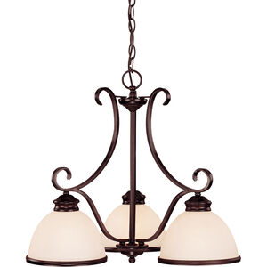 Willoughby 3 Light 23 inch English Bronze Chandelier Ceiling Light