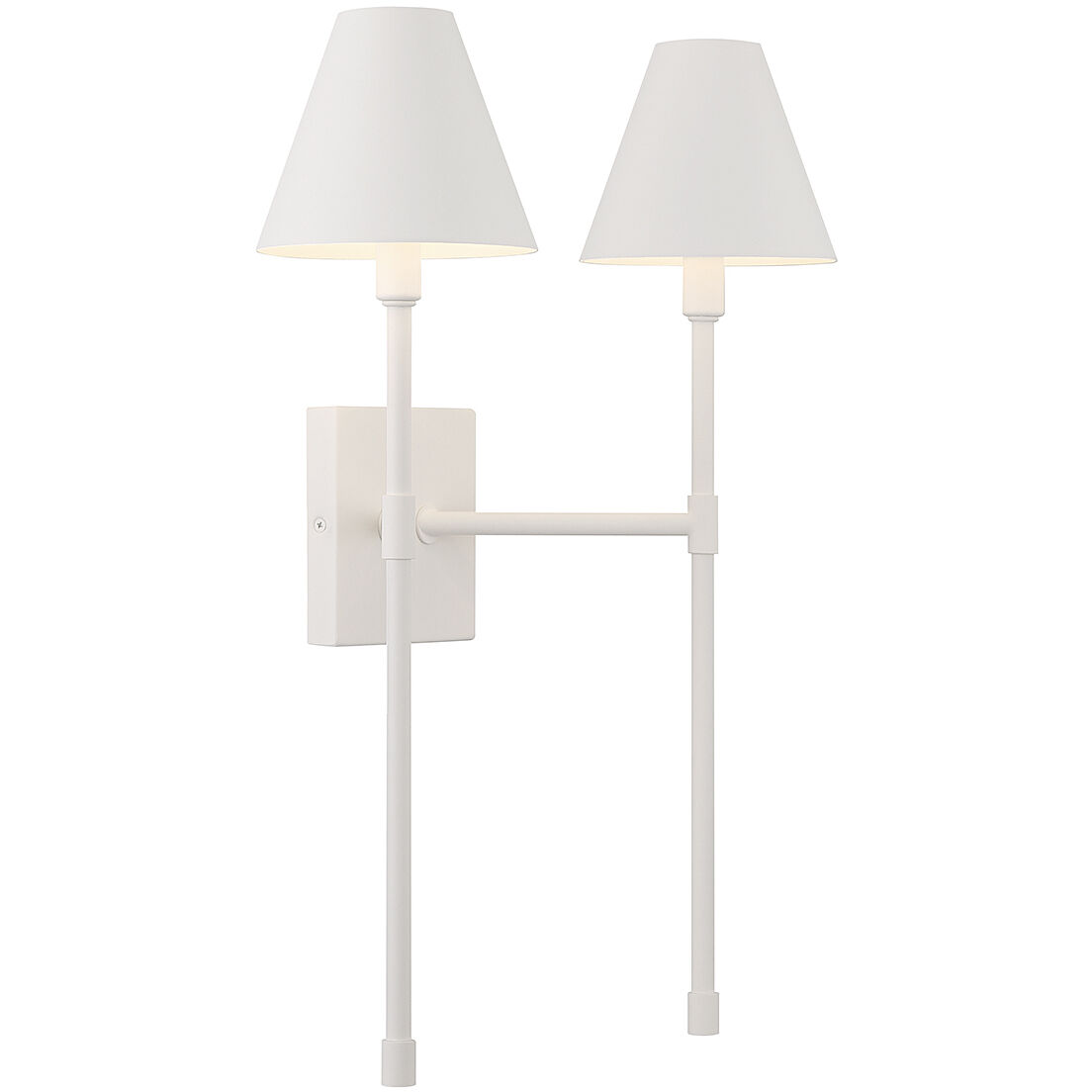 Jefferson 2 Light 16 inch Bisque White Wall Sconce Wall Light