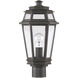Holbrook 1 Light 17 inch Textured Bronze With Gold Highlights Outdoor Post Lantern