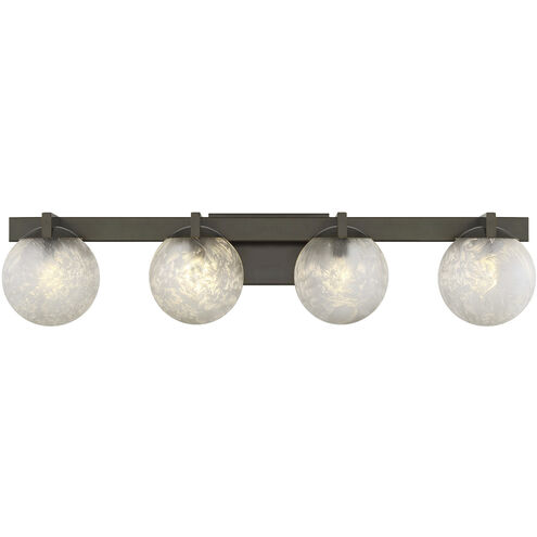 Darien 4 Light 33 inch Warm Brass Bathroom Vanity Light Wall Light