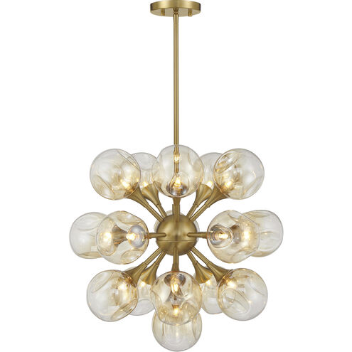 Matisse 16 Light 22 inch Warm Brass Chandelier Ceiling Light