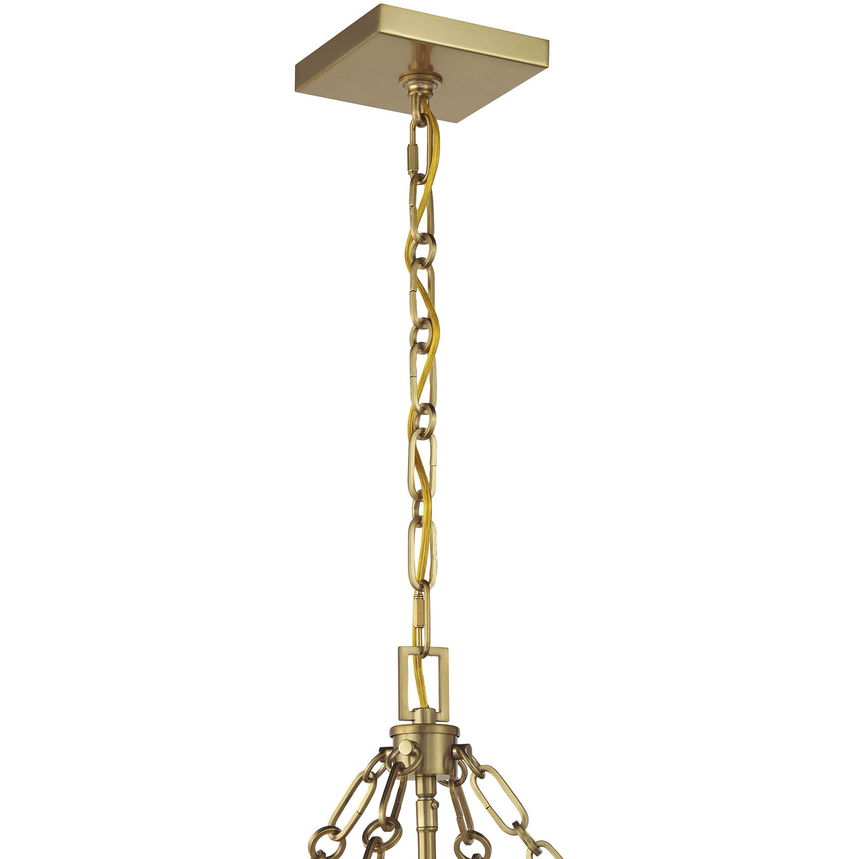 Balfour 4 Light 17 inch Warm Brass Pendant Ceiling Light
