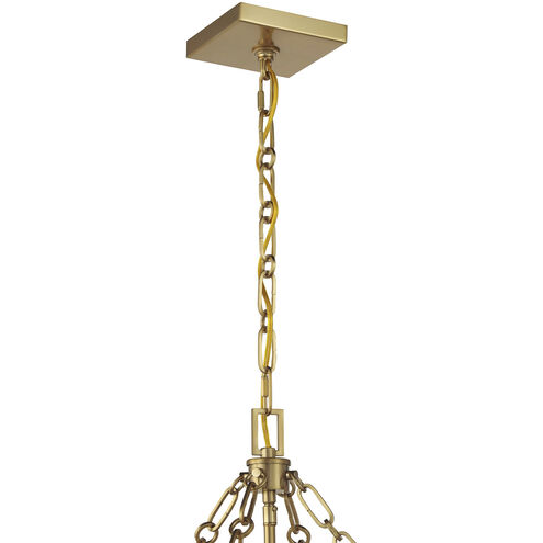 Balfour 4 Light 17 inch Warm Brass Pendant Ceiling Light