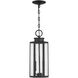 Hawthorne 2 Light 7 inch Black Outdoor Hanging Lantern, Lighting One