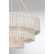Phong 9 Light 30 inch Blanco Chandelier Ceiling Light