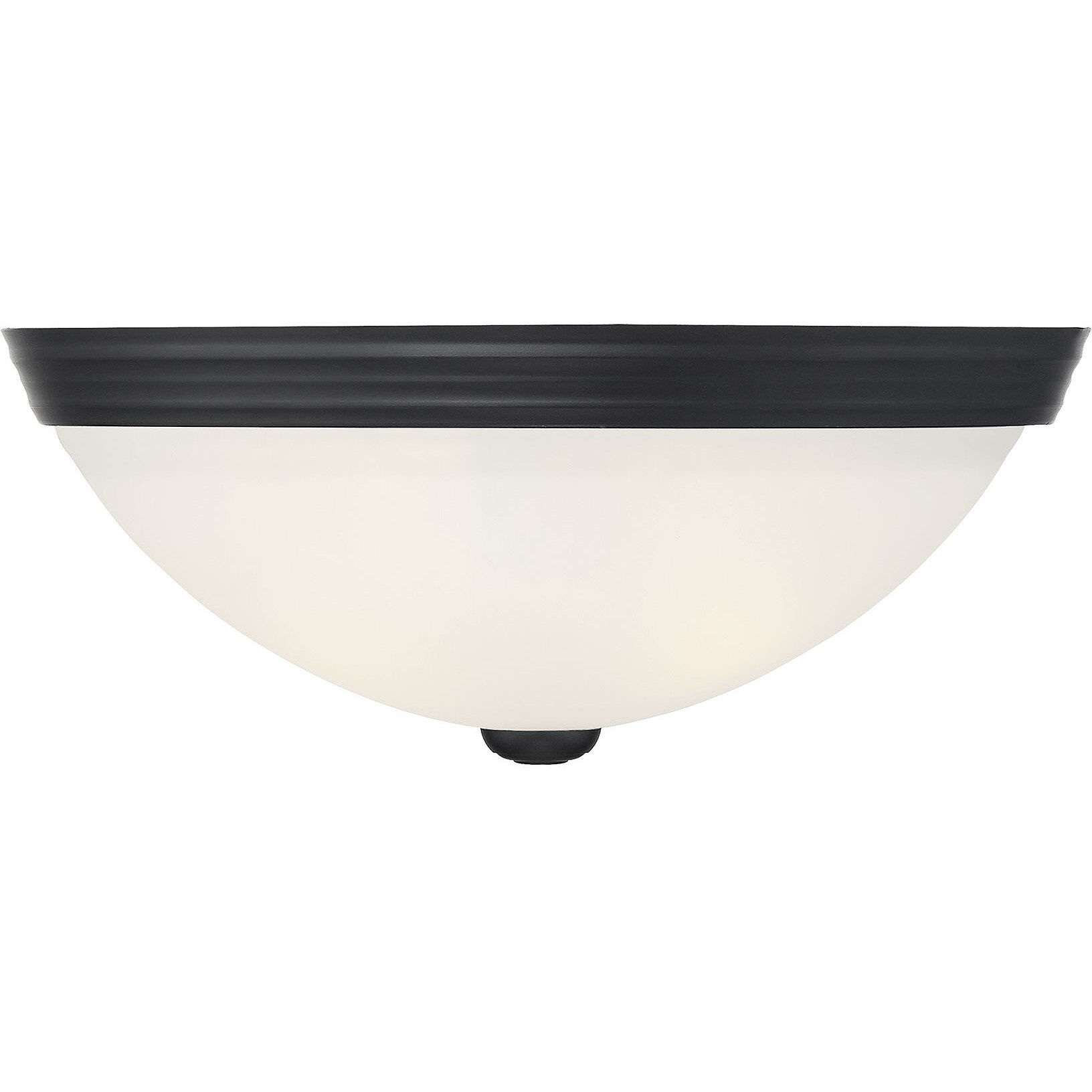 Stella 2 Light 13 inch Black Flush Mount Ceiling Light, Essentials
