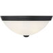 Stella 2 Light 13 inch Black Flush Mount Ceiling Light, Essentials