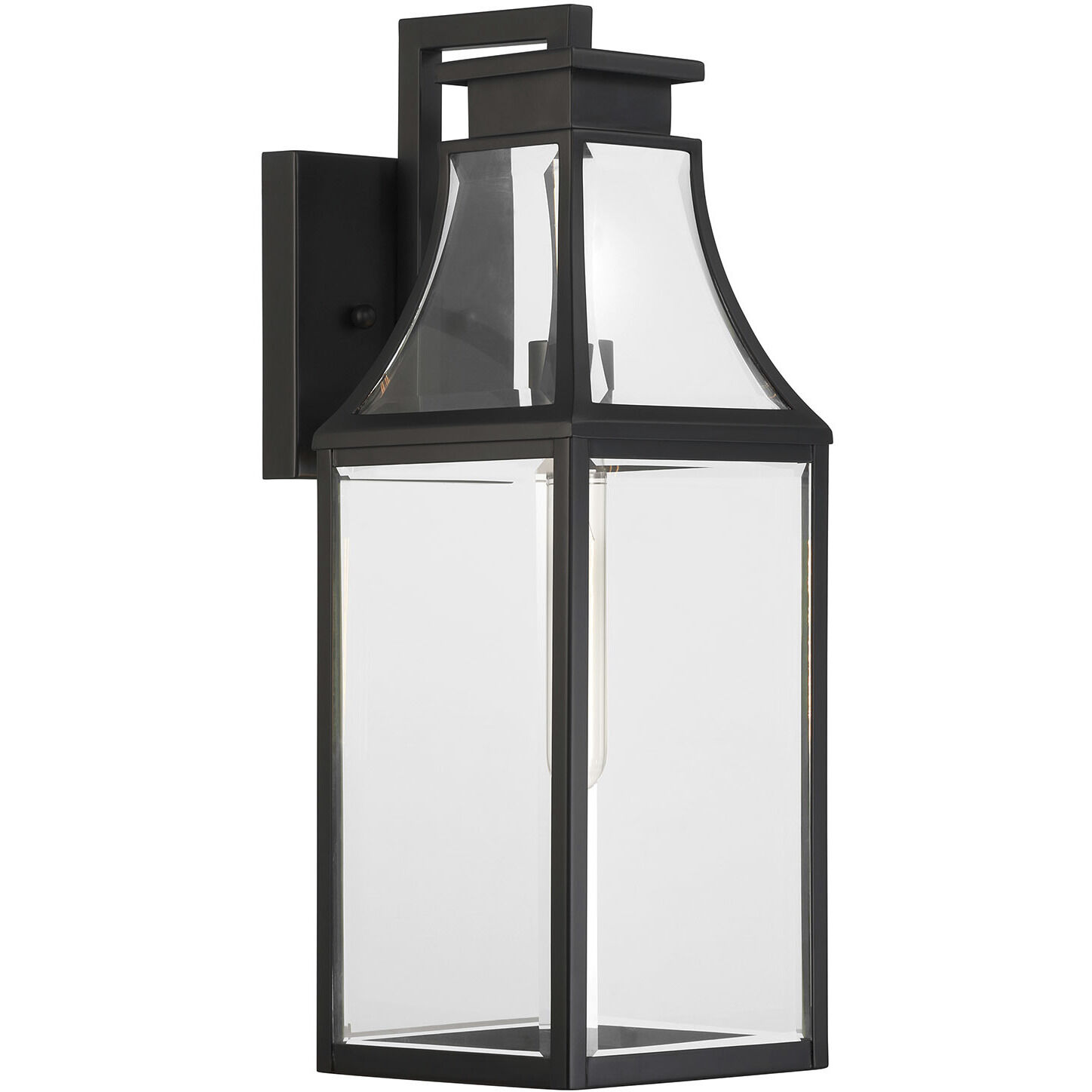 Emery 1 Light 20 inch Matte Black Outdoor Wall Lantern