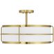 Chauncey 4 Light 22 inch Warm Brass Semi-Flush Ceiling Light